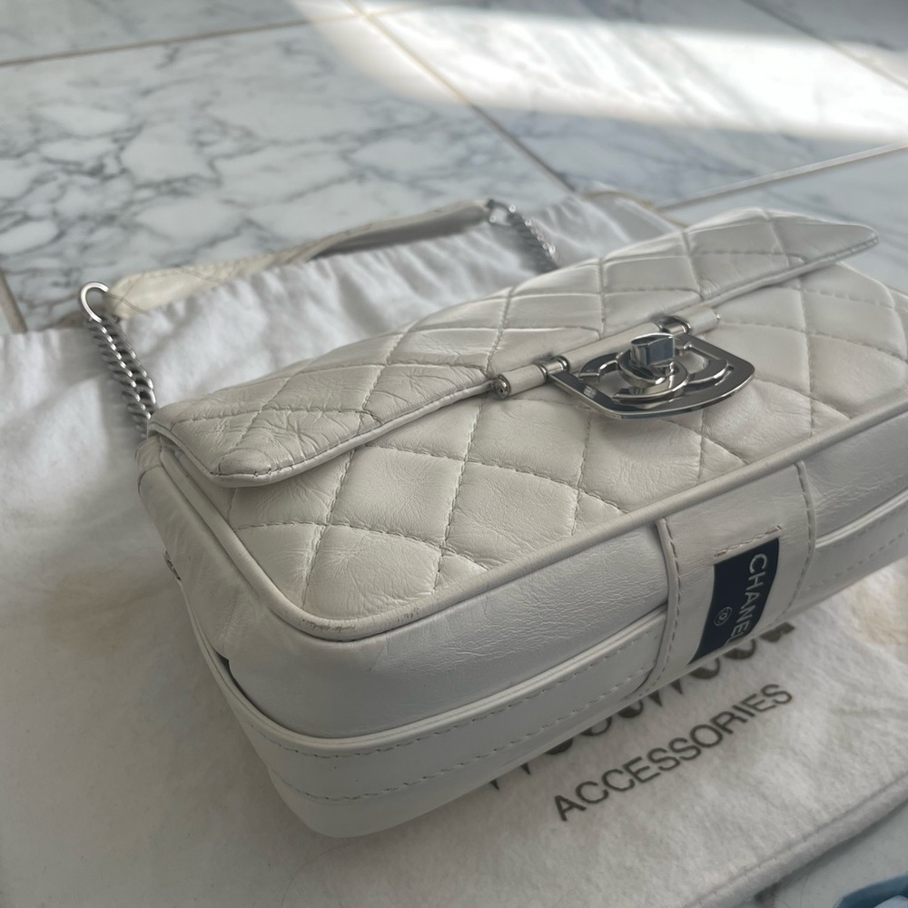 White Chanel Medium Flap Bag - Picture 12 of 16